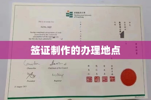 桑植签证制作的办理地点