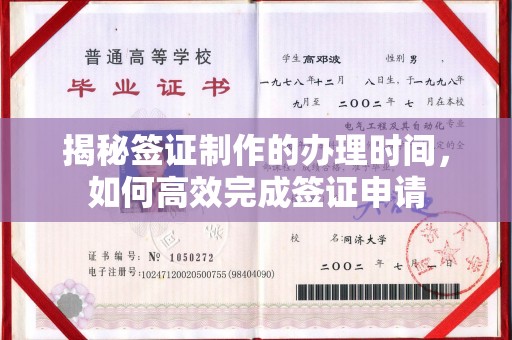 桑植揭秘签证制作的办理时间，如何高效完成签证申请